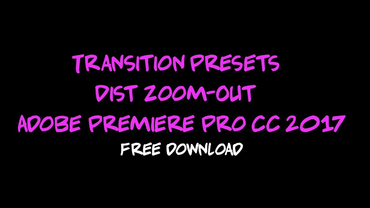 adobe premiere cc transitions free